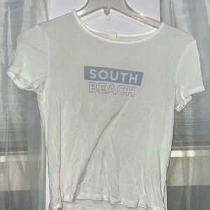 south beach white top